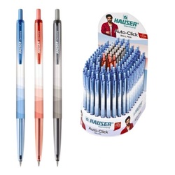 Hauser Auto-Click Ball Pen - Red
